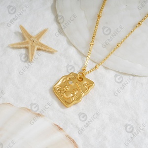 Gemnel Dainty 925 <strong>Silver</strong> <strong>Jewelry</strong> Gold Satellite Chain Summer Beach Style <strong>Crab</strong> Pendant Necklace - Product Image 5