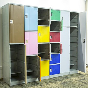 casier <span class=keywords><strong>vestiaire</strong></span> en plastique ABS de rangement pour piscine/ école/ gymnase <span class=keywords><strong>6</strong></span> portes - Product Image 6
