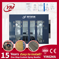Cabine de peinture Yingma YM-QCKQF-003 Premium avec contrôle PLC, écran tactile, alarme haute température et système intelligent