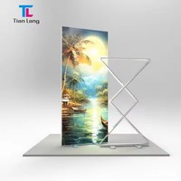 Tianlang Double Face Tissu LED Affichage Publicité Bannière Lightbox Rectangle Aluminium 10s Assemblage Pliant Outil Gratuit Seg Lumière