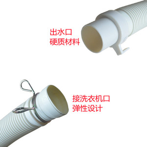 Extensión de manguera de drenaje universal para lavadora, manguera flexible de PVC de 2,9 cm de diámetro interior para drenaje de lavadora automática - Product Image 4