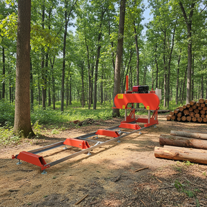 Scierie horizontale mobile de grande taille pour le travail du bois Woer en Chine, lames en bois, machine à essence - Product Image 1