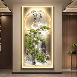 Modern Luxury Elk Welcome LED Glow <strong>Canvas</strong> Print Digital Printed Crystal Oil Painting Waterproof ECO-Friendly Custom <strong>Size</strong> <strong>Wall</strong> - Product Image 3