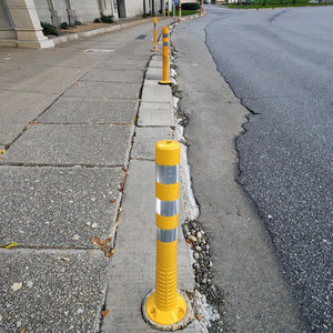Poste de advertencia de alta visibilidad para seguridad vial, poste personalizado de acero PU TPU, bolardo <span class=keywords><strong>Flexible</strong></span>, poste delineador de tráfico para carretera - Product Image 5