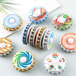 Ensemble de jouets Fidget Spinner empilables en forme de donut pour enfants, gyroscope à doigts à empilage infini avec son de clic pour le soulagement du stress, cadeau - Product Image 5