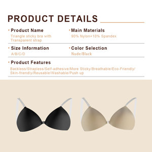 OEM Sexy triangolo invisibile Bralette perizoma senza fili trasparente senza fili cinturino senza corrispondenza <span class=keywords><strong>reggiseno</strong></span> mutandina Logo personalizzabile coppetta vita - Product Image 2