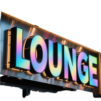 Enseigne lumineuse LED extérieure en acier inoxydable avec lettres en acrylique rétroéclairées, personnalisable pour utilisation automobile