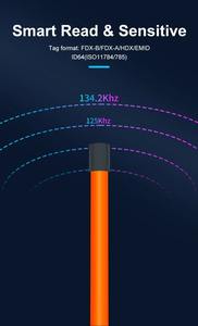 Портативный удаленный считыватель микрочипов <span class=keywords><strong>RFID</strong></span> для животных, ушные метки 134,2 кГц <span class=keywords><strong>LF</strong></span> для управления животным - Product Image 4