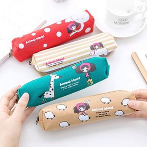 Wholesale Low Moq Digital Printing Kids Pencil Case/Pouch Cotton <b>Canvas</b> Zipper Custom Bv-Pc05 - Product Image 1