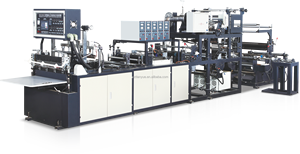 Hot bán Nhà máy chuyên nghiệp tự động <span class=keywords><strong>PP</strong></span> dệt túi 5in1 mua sắm vest Giày Tote không dệt Túi máy làm - Product Image 5