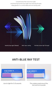 Nueva moda de gran tamaño Retro marco grande logotipo personalizado gafas cuadradas Anti luz azul bloqueo gafas mujeres ordenador gafas UV400 - Product Image 5