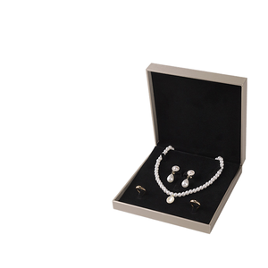 Jewelry <b>Box</b> Organizer for Women, Elegant Flip-Top Gift <b>Box</b> with Black Velvet Lining for Necklaces <b>Earrings</b> Rings - Product Image 1