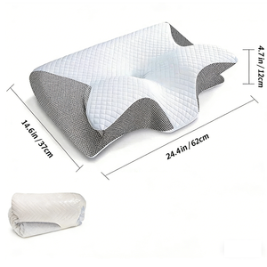 <span class=keywords><strong>Oreiller</strong></span> cervical orthopédique en mousse <span class=keywords><strong>à</strong></span> <span class=keywords><strong>mémoire</strong></span> <span class=keywords><strong>de</strong></span> <span class=keywords><strong>forme</strong></span>, <span class=keywords><strong>forme</strong></span> papillon, le plus vendu, soutien <span class=keywords><strong>ergonomique</strong></span> du cou pour les dormeurs latéraux - Product Image 3