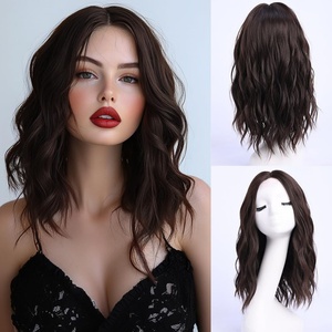 Nueva Llegada Caliente: Peluca Sintética con Encaje Frontal y Ondas Grandes con Raya Media para Citas y Festivales - Product Image 2