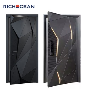 <span class=keywords><strong>Porte</strong></span> intelligente en aluminium moulé avec serrure électrique, sécurité, portes métalliques blindées extérieures, antivol, portes d'entrée - Product Image 5