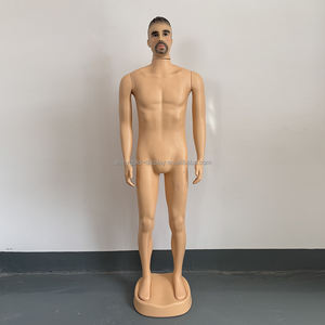 Günstige Ganzkörper-Schaufensterpuppen aus Kunststoff in Modefarbe Hautfarben, Realistische Männliche Schaufensterpuppe im Anzug im Angebot - Product Image 6