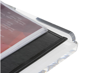 แท่นยืนพูดอะคริลิค โต๊ะบรรยายสมัยใหม่ แท่นยืนพูดพร้อมขาตั้งโลหะ แท่นพลาสติก - Product Image 6