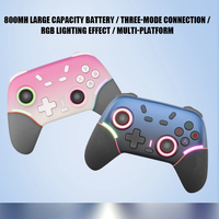 Controlador de Joystick Inalámbrico Yotosan X9 con Bluetooth para PC, Doble Vibración, Botón Turbo, Giroscopio de Seis Ejes, Programación de Macros, Soporte para Teléfono