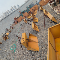 En gros personnalisé Corten acier rouillé bord métal jardin mur de soutènement arrière-cour paysage bordure ornement
