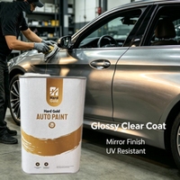 Peinture automobile polyuréthane 2K, couche transparente liquide, haute brillance, résistante aux UV, résistante aux rayures, spray pour voiture