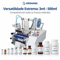Machine d'étiquetage polyvalente pour bouteilles, bidons, barils et emballages en verre/plastique, solution pour toutes les tailles