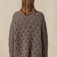 Cardigan en tricot torsadé épais pour femme, mélange d'alpaga et de lama, chaud et épais, manteau pour femme