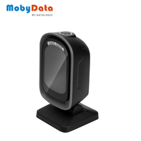 Lecteur de code QR automatique mains libres Mobydata DS6600, scanner de code-barres de bureau omnidirectionnel 2D filaire USB