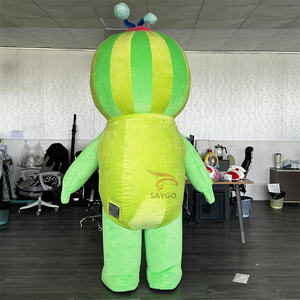 सुंदर inflatable कार्टून मेon शुभंकर पोशाक के लिए वयस्कों पार्टी कार्यक्रमों के लिए आकर्षक प्रदर्शन सूट - Product Image 5