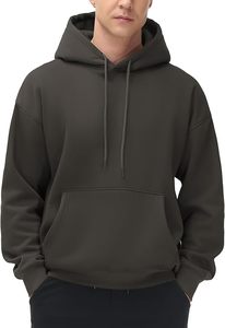 Sweat à capuche polaire confortable pour homme, doublé, uni, grande taille, séchage rapide, teint en pièce, polyester/coton, athlétique - Product Image 5