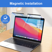 Protecteur d'écran magnétique amovible anti-lumière bleue pour MacBook Air 15,3 pouces A2941, film anti-traces de doigts bloquant la lumière bleue