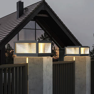 IP65 étanche LED colonne de jardin éclairage extérieur paysage clôture solaire pilier lampe pour cour et jardin décor - Product Image 4