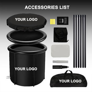 ICEMEND High Quality PVC Material <b>Inflatable</b> Ice <b>Bath</b> Tub for Adults Outdoor Use Barrel with Smart Cold Plunge Chiller Optional - Product Image 4