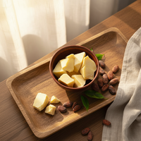 Beurre de cacao pur biologique pressé à froid non raffiné brut pour les soins de la peau, les vergetures, les cicatrices, hydratant anti-âge