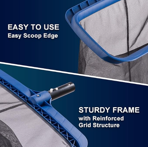 Filet de <span class=keywords><strong>piscine</strong></span> à mailles fines et tête de brosse Combo-Écumoire robuste avec brosses professionnelles 17.5 "pour le nettoyage des murs de la <span class=keywords><strong>piscine</strong></span> - Product Image 5