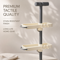 Organisateur de robinet de cuisine polyvalent, support pour éponge pour évier de cuisine et tuyau de salle de bain