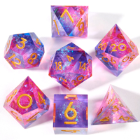 Ensemble de dés personnalisables en gros d'usine adapté aux jeux de rôle Donjons et Dragons DND RPG Edge Dice