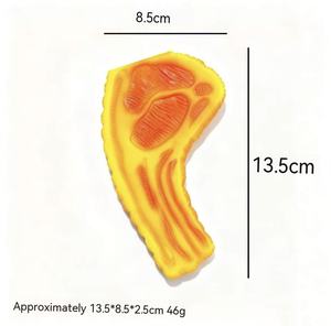 Giocattolo da masticare in vinile per cani con suono realistico, a forma di bistecche di manzo, ecologico, piccolo, interattivo, per alleviare la noia e l'auto-divertimento - Product Image 2