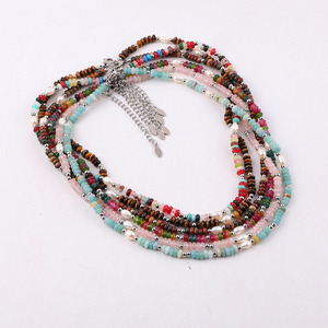 Collar de Perlas de Agua Dulce Naturales Planas de 4 mm, Impermeable y de Alta Calidad, para Mujer, JNK9422 - Product Image 2