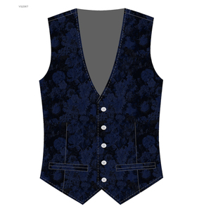 <span class=keywords><strong>Gilet</strong></span> da uomo <span class=keywords><strong>nero</strong></span> in jacquard casual Keer per abito o <span class=keywords><strong>smoking</strong></span> - Product Image 4