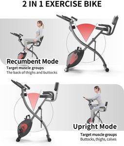 PROIRON Xshape Folding Bicycle Magnetic <strong>Fitness</strong> Spin Home Indoor Gym Equipment Machine <strong>Exercise</strong> <strong>Bikes</strong> - Product Image 3