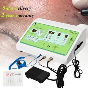 Livraison en 5 jours, <span class=keywords><strong>électrolyse</strong></span> portable 2025, aiguille en or 24 carats * 10 pièces, machine d'<span class=keywords><strong>électrolyse</strong></span> permanente, épilation électrique - Product Image 1