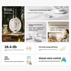 <span class=keywords><strong>Ventilador</strong></span> de Circulación de Escritorio Mijia con Inversor DC, Bajo Ruido, Ahorro de Energía, Portátil, con Control por Aplicación <span class=keywords><strong>Xiaomi</strong></span> - Product Image 5