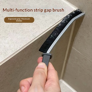 Bend Hard Bristle Gap <b>Brush</b> Alloy Handle Multifunctional Cleaner For Tile <b>Window</b> Groove Dead Corner - Product Image 2