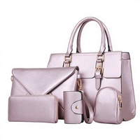 Personnalisation d'usine, Vente en gros MAY ZOO PU Hiver Pratique Mode Sacs à main pour femme Porte-cartes Lettre 5 1 Ensemble de sacs à main