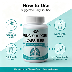 Cápsulas para el Apoyo de la Salud Pulmonar de Marca Privada OEM/ODM con Logotipo y Empaque Personalizados para Apoyo Respiratorio - Product Image 4