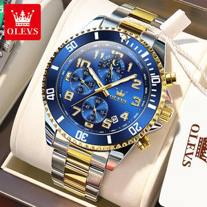  2926 Montre de sport de luxe personnalisée OEM avec logo, phase de lune, mode, étanche, lumineuse, multifonctionnelle, à quartz pour homme - Product Image 1