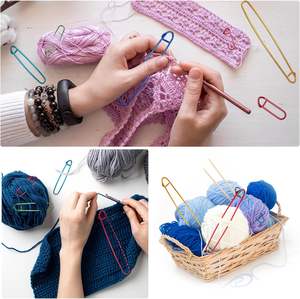 Alfileres <span class=keywords><strong>DE</strong></span> SEGURIDAD <span class=keywords><strong>DE</strong></span> ALUMINIO coloridos, soportes <span class=keywords><strong>de</strong></span> punto <span class=keywords><strong>de</strong></span> aguja <span class=keywords><strong>de</strong></span> tejer <span class=keywords><strong>de</strong></span> ganchillo, marcadores <span class=keywords><strong>de</strong></span> punto <span class=keywords><strong>de</strong></span> seguridad <span class=keywords><strong>de</strong></span> bloqueo - Product Image 6