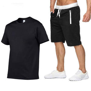 Ensemble d'été uni pour homme : T-shirt sans manches en coton et short – Séchage rapide, écologique et respirant - Product Image 2