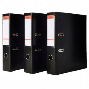 Offre Spéciale : Classeur à levier noir A4 en plastique, organiseur de documents avec clip et poignée ergonomique - Product Image 1