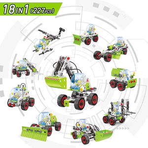 Kit de Construction DIY 227 Pièces : 18 Modèles en 1 de Véhicules Agricoles – Jouet Éducatif STEM pour Enfants, Camion de Ferme à Assembler - Product Image 4